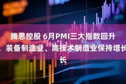 腾思控股 6月PMI三大指数回升，装备制造业、高技术制造业保持增长