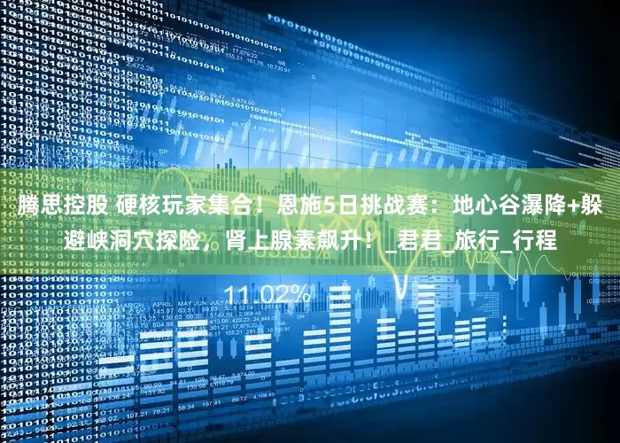 腾思控股 硬核玩家集合！恩施5日挑战赛：地心谷瀑降+躲避峡洞穴探险，肾上腺素飙升！_君君_旅行_行程
